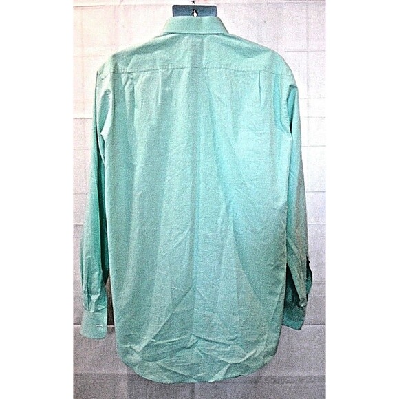 Vineyard Vines Dress Shirt 100’s 2-Ply Green Check Button Front Mens XL 16-36 - Picture 4 of 5